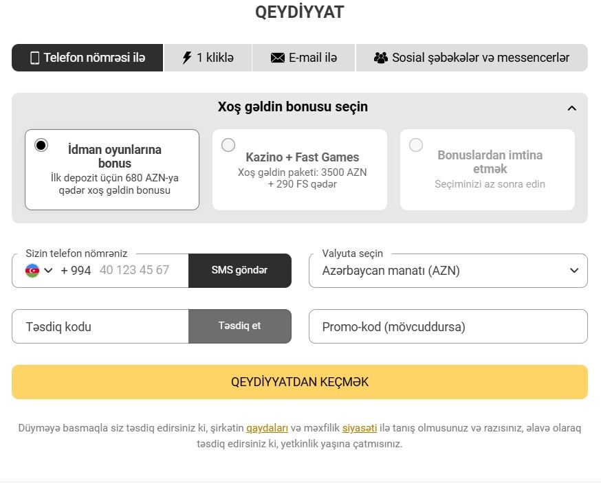 Sürətli Melbet Qeydiyyatı